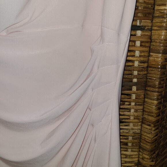 Lauren Ralph Lauren SZ 14 Dress Powder Pink Pastel Slinky Knit Sleeveless Classy - Picture 5 of 6